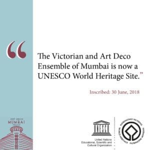 UNESCO inscription announcement (Photo Courtesy: Art Deco Mumbai)