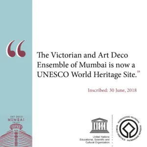 UNESCO inscription announcement (Photo Courtesy: Art Deco Mumbai)