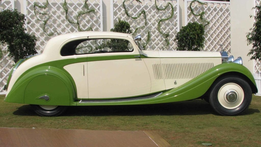 Side view of elegantly designed Rolls Royce Phantom II Continental,  Photo Credit: Karl Bhote