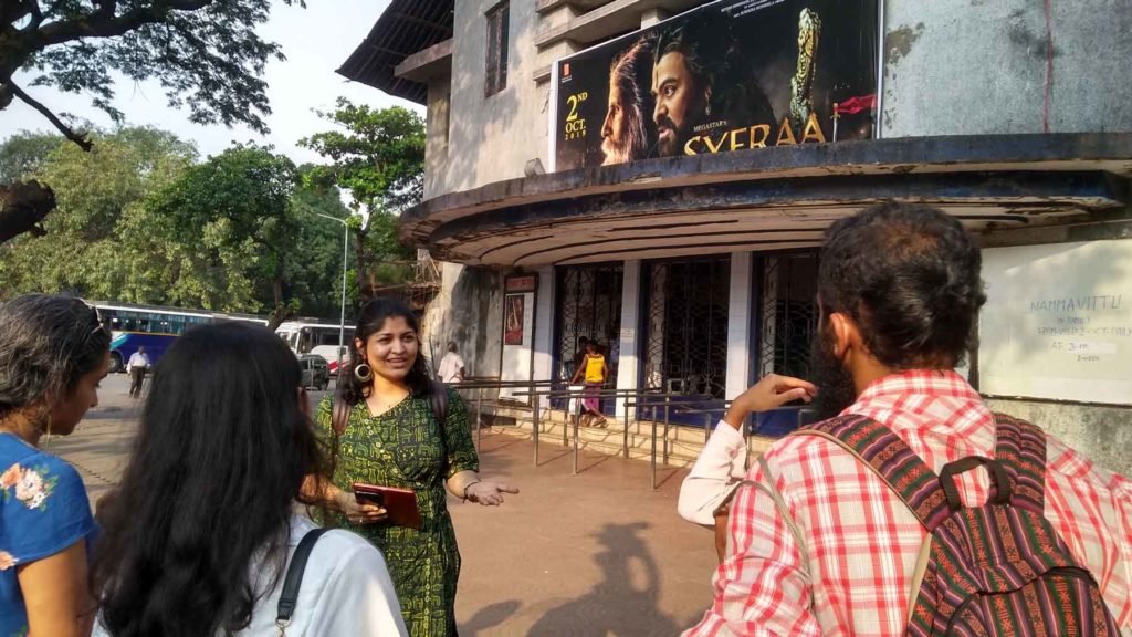 Participants at Aurora Cinema while on the Matunga Walk