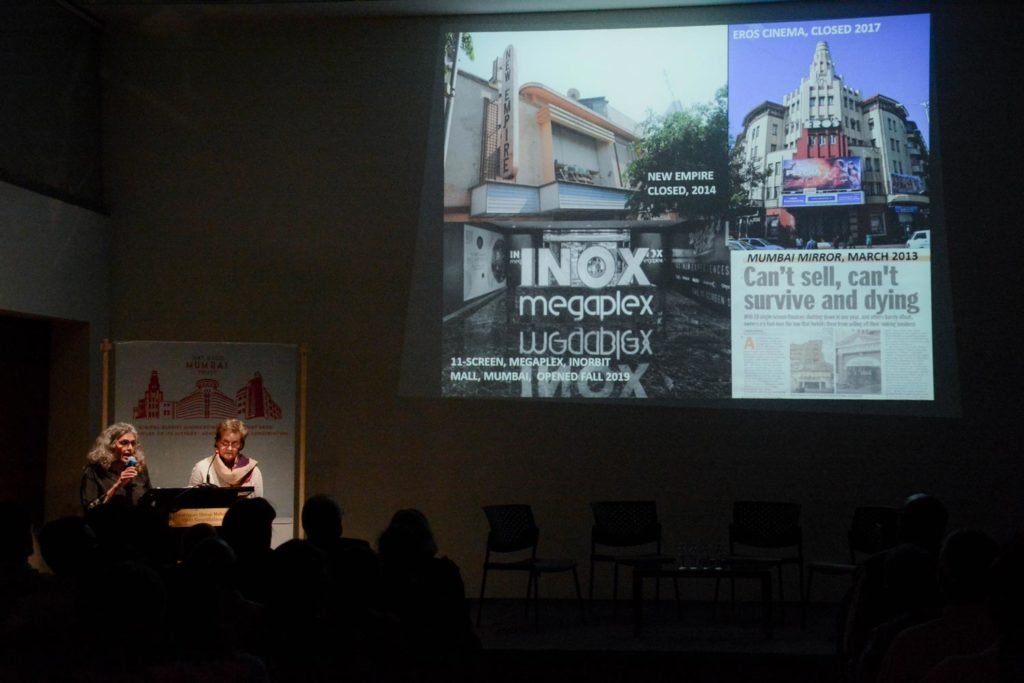 Prof Mary Woods and Vani Subramanian during the public lecture