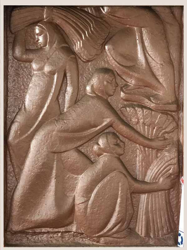 Pictured here is the mockup of relief work carved by N G Pansare. It is still in possession with the Pansare family; Source: Pansare Family Archive